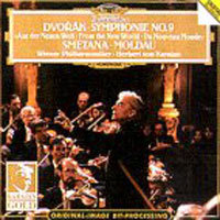 Herbert Von Karajan / Dvorak : Symphony No.9, Smetana : Moldau (미개봉/dg0597)