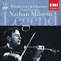 Nathan Milstein / Tchaikovsky &amp; Glazunov : Violin Concertos (CD+DVD/미개봉/ekc2d0788)