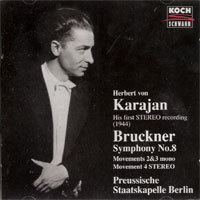 [중고] Harbert von Karajan / Bruckner : Symphonie No.8 (수입/314482h1)