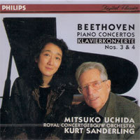 Mitsuko Uchida, Kurt Sanderling / Beethoven : Piano Concertos No3.4 (미개봉/dp4558)
