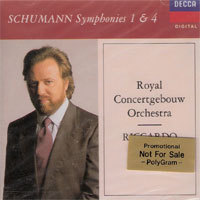Riccardo Chailly / Schumann : Symphonies No1.4 (미개봉/홍보용/dd0908)