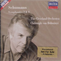 Christoph Von Dohnanyi / Schumann : Symphonies 3&amp;4 (미개봉/홍보용/dd2105)