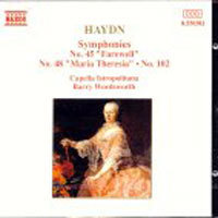 [중고] Barry Wordsworth / Haydn : Symphony No.45,48,102 (수입/8550382)