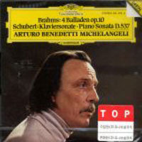 [중고] Arturo Benedetti Michelangeli / Brahms : 4 Ballades Op10, Schubert : Klaviersonate Piano Sonata D537 (dg0536)