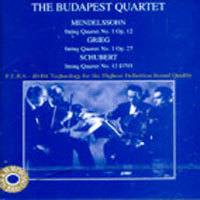 Budapest Quartet / Mendelssohn, Grieg, Schubert (미개봉/ab78860)
