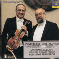 [중고] Salvatore Accardo, Krzysztof Penderecki / Penderecki : Concerto per Violino etc. (수입/6705)