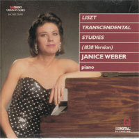 [중고] Janice Weber / Liszt : Transcendental Studies - 1838 Version (수입/mcad25890)