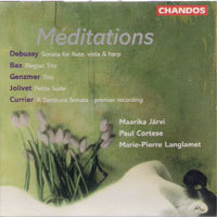 [중고] Jarvi, Cortese, Langlamet / Meditations : Music for Flute, Viola &amp; Harp (수입/chan9395)