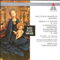 [중고] Nikolaus Harnoncourt / Mozart : Coronation Mass, Vesperae (수입/4509959902)