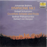 [중고] Herbert von Karajan / Brahms : Symphonie Nr.1, Schumann : Ouverture, Scherzo und Finale (수입/4311612)