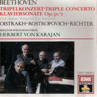 [중고] Herbert von Karajan / Beethoven : Triple Concerto, etc. (수입/cdm7690322)