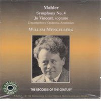 Willem Mengelberg / Mahler : Symphony No.4 (미개봉/ab78844)