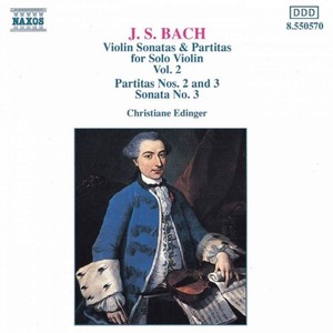 [중고] Christiane Edinger / Bach : Violin Sonatas &amp; Partitas For Solo Violin Vol.2 (수입/8550570)