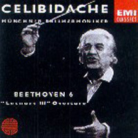 [중고] Sergiu Celibidache / Beethoven : Symphony No.6, Leonore III (수입/724355684028)