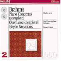 Arrau / Brahms : Piano Concertos - Overtures, Haitink (2CD/미개봉/dp2701)