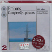 Wolfgang Sawallisch / Brahms : The Four Symphonies (2CD/미개봉/dp2743)