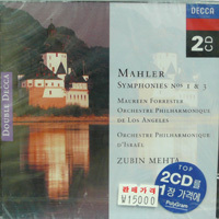 Zubin Mehta / Mahler : Symphonies 1 &amp; 3 (2CD/미개봉/dd2978)