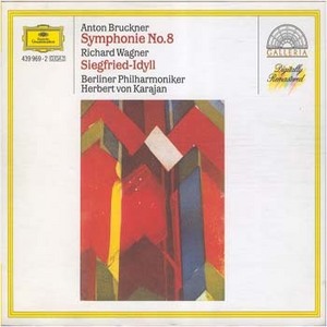 [중고] Herbert Von Karajan / Bruckner : Symphonie No.8, Wagner : Siegfried-Idyll (2CD/4399692)
