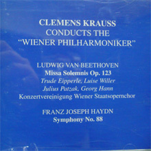 [중고] Clemens Krauss / Beethoven : Missa Solemnis (2CDab78846/47)