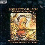 Fritz Reiner &amp; Jascha Heifetz / 멘델스존 &amp; 프로코피에프 : 바이올린 협주곡 (XRCD) (미개봉)