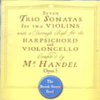 [중고] The Book Street Band / Handel : Trio Sonatas Opus 5 (수입/av2068)