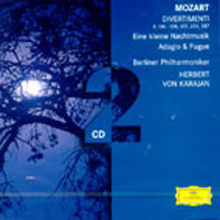 [중고] Herbert Von Karajan / Mozart : Divertimenti K.136-138,247,251,287 (2CD/수입/002894775436)