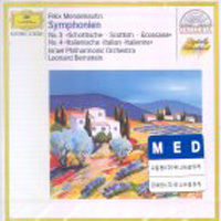 [중고] Leordard Bernstein / Mendelssohn : Symphony No3.4 (수입/4399802)