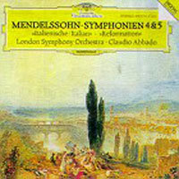 [중고] Claudio Abbado / Mendelssohn : Symphony No4&amp;5 (dg2592)
