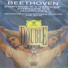 [중고] Karl Bohm / Beethoven : Symphony No.3 &quot;Heroique&quot; Symphony No.9, Ouvertures (2CD/dg2902)