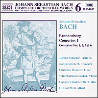 [중고] Helmut Muller-Bruhl / 바흐 : 브란덴부르크 협주곡 1 [8.554607]