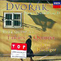 [중고] Takacs Quartet, Andreas Haefliger / Dvorak : Piano Quintet Op81, String Quartet Op51 (수입/4661972)