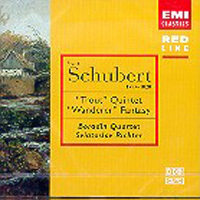 [중고] Borodin Quartet, Sviatoslav Richter / Schubert : &quot;Trout Quintet&quot;, &quot;Wanderer&quot; Fantasy (수입/724357256728)