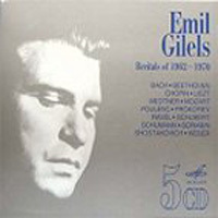 Emil Gilels / Emil Gilels Recitals Of 1962-1970 (5CD/수입/미개봉/melcd1000792)