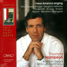 Thomas Hampson / I Hear America Singing (2CD/수입/미개봉/c707062i)