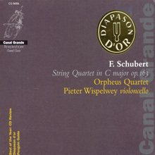Orpheus Quartet, Pieter Wispelwey / Schubert : String Quartet In C Major Op.163 (digipack/수입/미개봉/cg06006)