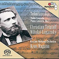 Christian Tetzlaff, Nikolai Lugansky / Tchaikovsky : Violin Concerto, Piano Concerto No.1 (SACD Hybrid/수입/미개봉/5186022)