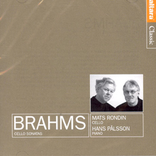 Mat Rondin &amp; Hans Palsson / Brahms : Cello Sonatas (수입/미개봉/alt1008)