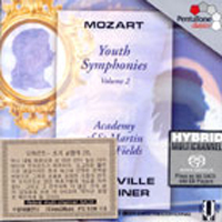 Neville Marriner / Mozart : Youth Symphonies Vol.2 (SACD Hybrid/수입/미개봉/5186113)