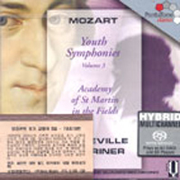 Neville Marriner / Mozart : Youth Symphonies Vol.3 (SACD Hybrid/수입/미개봉/5186138)
