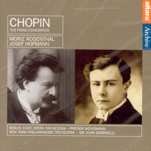 Josef Hofmann, Moriz Rosenthal / Chopin : Piano Concertos (수입/미개봉/alt1014)
