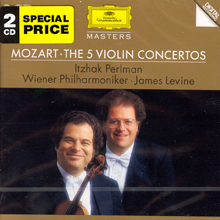 Itzhak Perlman, James Levine / Mozart : The 5 Violin Concertos, Etc (2CD/수입/미개봉/4455352)