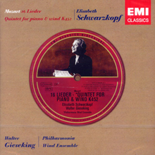 Elisabeth Schwarzkopf / Mozart : Lieder, Quintet K 452 (수입/미개봉/094635322620)