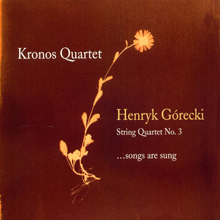 Kronos Quartet / Henryk Gorecki String Quaret - Songs Are Sung (미개봉/7559799933)