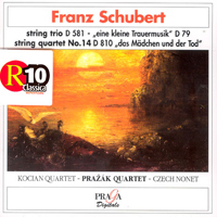 Prazak Quartet / Schubert : String Trio, Wind Nonet, String Quartet (수입/미개봉/prd250140)