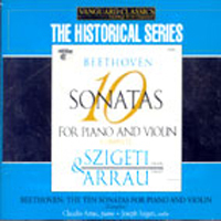 Joseph Szigeti, Claudio Arrau / Beethoven : The Ten Sonatas For Piano And Violin (4CD/수입/미개봉/atmcd1585)