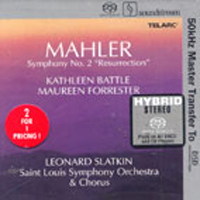Leonard Slatkin / Mahler : Symphony No.2 Resurrection (2SACD Hybrid/수입/미개봉/2sacd60081)