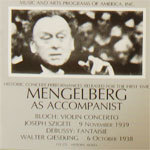 [중고] Mengelberg / Bloch : Violin Concerto, Debussy : Fantaisie (cd270)