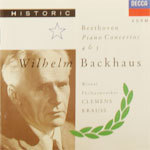 [중고] Backhaus, Wiener Philharmoniker, Krauss / Beethoven;Piano concertos nos. 4&amp;5 - 425 962