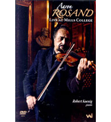 [DVD] Aaron Rosand / Live At Mills College (수입/미개봉/4311)