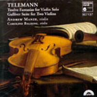 [중고] Andrew Manze, Caroline Balding / Telemann : 12 Fantasias, Gulliver Suite (수입/hmu907137)